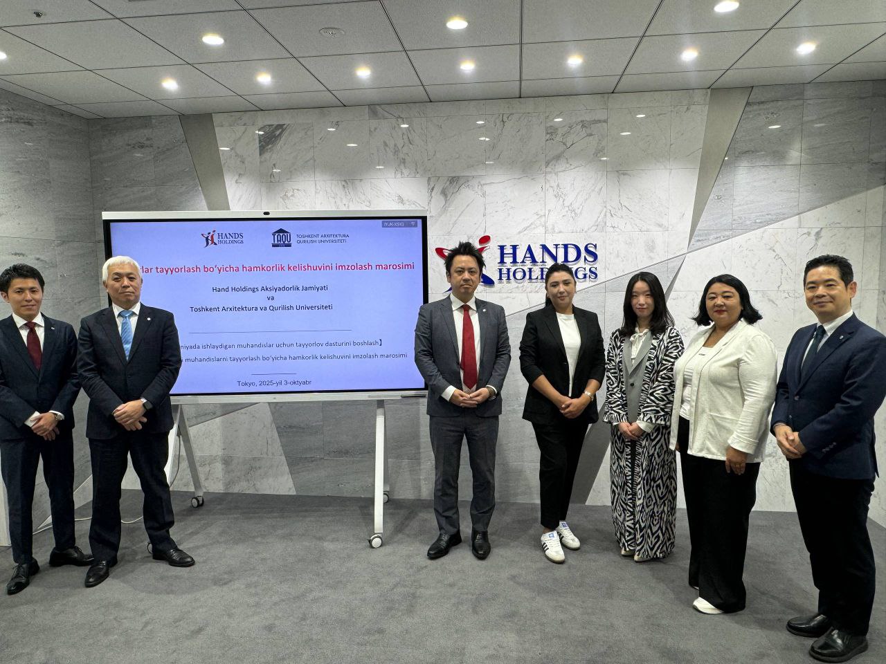 Toshkent arxitektura-qurilish universiteti vakillari Yaponiyada